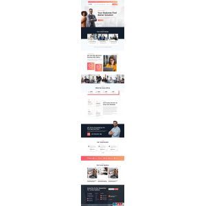 HTML5公司企业商务咨询服务前端html网站模板